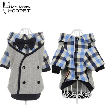

Gentle Dog Pet Clothes Soft Casual Plaid Shirt Western Shirt Clothes Dog Cardigan + Wedding Tie