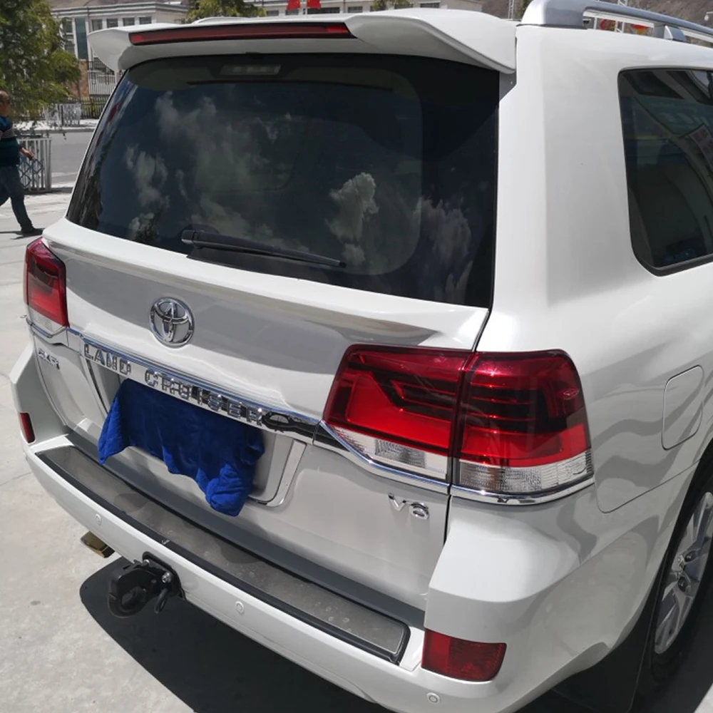 SHCHCG для Toyota Land Cruiser LC200 2008 2012 неокрашенный праймер из АБС пластика задний спойлер