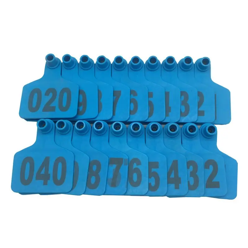 Cow Cattle TPU Ear Tag Signs With Word Ear Tags Typing Copper Head Earrings 100PC Farm Animal Identification Card,sheep ear tag