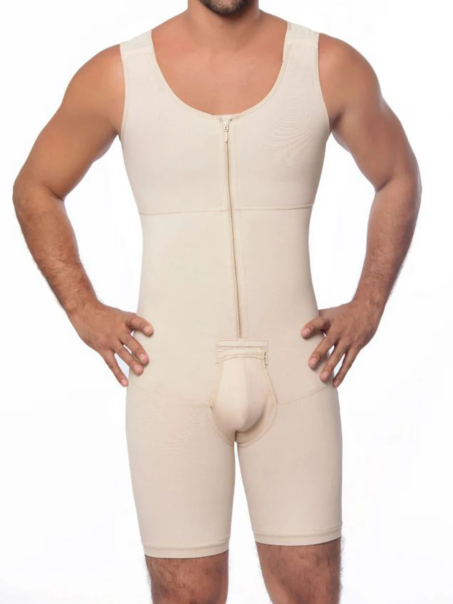 Men's slimming mens shaper Men Body Shaper Sexy Slimming Bodysuit Underwear High Waist Trainer Tights Plus Size Shapewear (2)