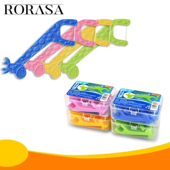 

40 pcs/box Dental Floss Interdental Brush Teeth Stick Toothpicks Tooth Thread Floss Pick Plastic Tooth Picks