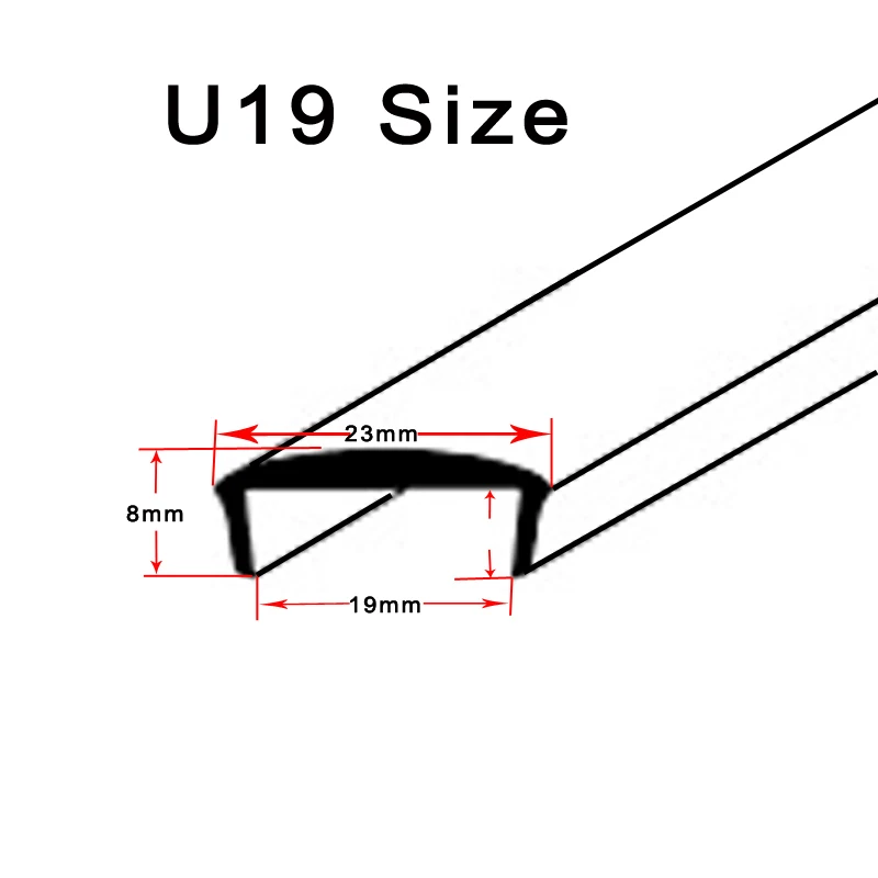 20 футов 6 м длина пластик U-Molding U литье черный для 3/" 19 мм ширина для аркадных игр MAME машина компьютерный шкаф