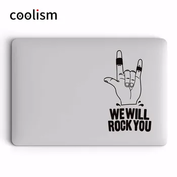 

WE WILL ROCK YOU DJ Laptop Decal Sticker for Apple MacBook Pro Air Retina 11 12 13 15 inch Mac HP Surface Book Vinyl Skin Decal