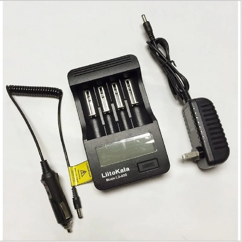 

New lii-400 lcd liitokala 18650 charger lithium battery 3.7 v nimh aa / aaa1.2v battery charger + charger 12 v 2a adapter