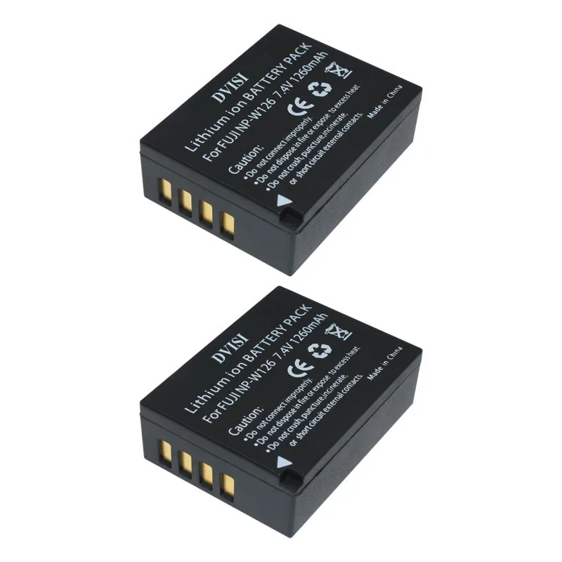 DVISI 3 шт./лот 7,4 V 1260 мА/ч, NP-W126 NP W126 NPW126 Камера аккумулятор для Fujifilm HS30EXR HS33EXR X PRO1