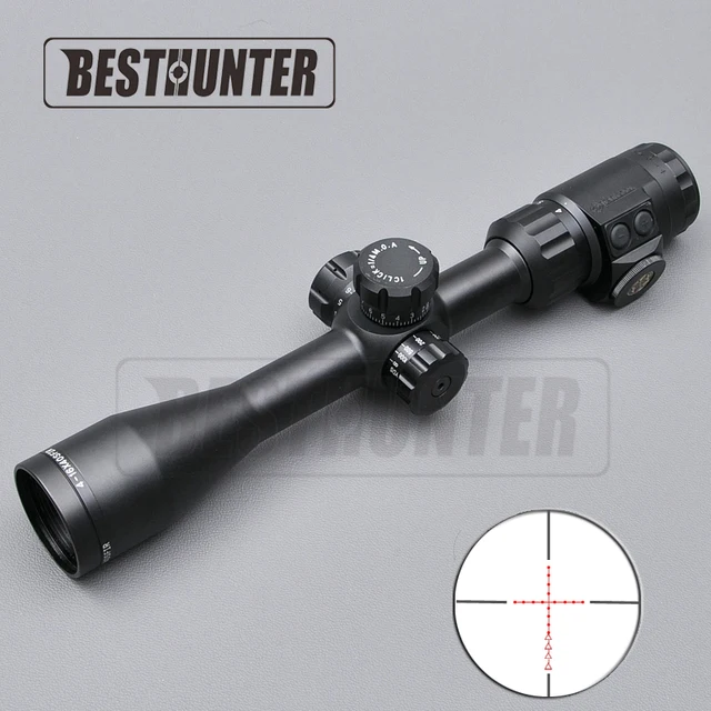 Best price at $134 Cheap Marcool 4-16X40 SFIR Hunting Optics Riflescope Red&Green Illuminated Reticle Fiber Optic Sight Airsoft Gun Hunting
