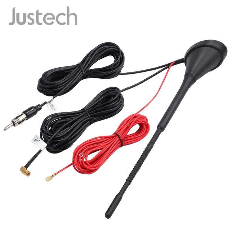 Justech DAB + FM радио Автомобильная антенна Универсальное крепление на крышу активный