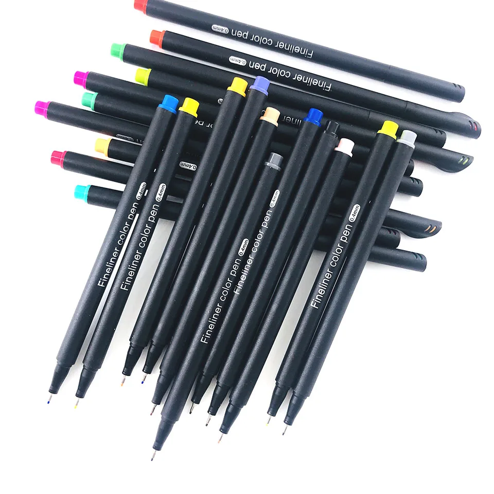 36 Color/set Drawing Painting Watercolor Brush Pen Dual Tip FineLiner Art Marker Pens Stationery School Art Supplies