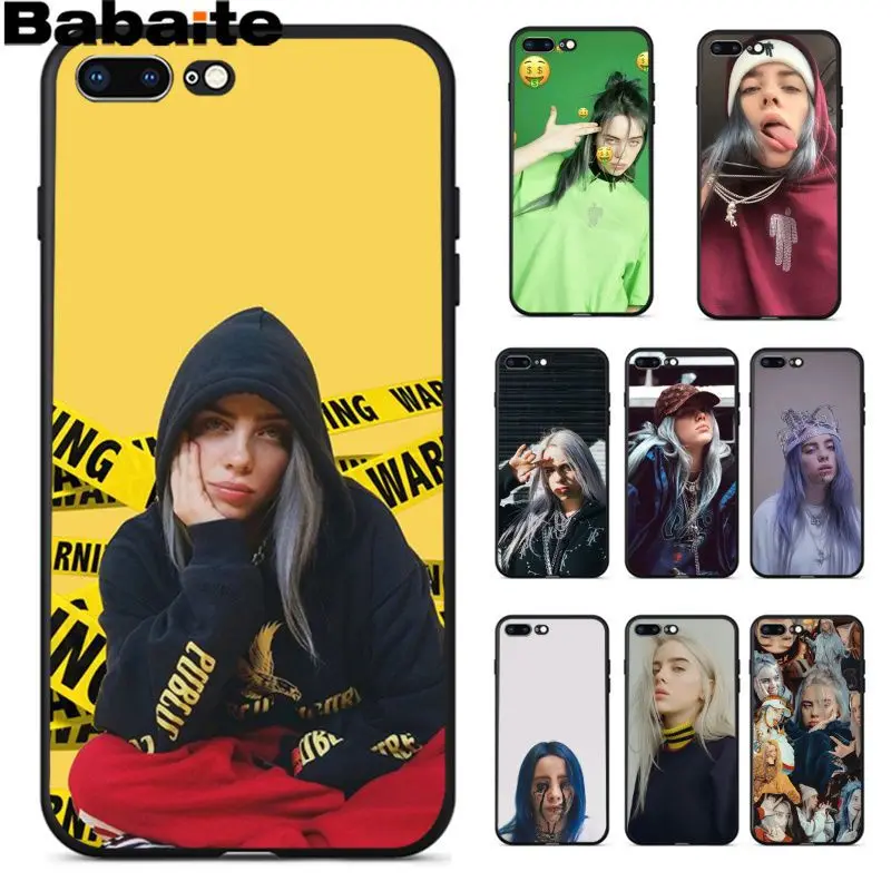 Babaite Billie Eilish Новинка чехол для телефона Fundas чехол для Apple iPhone 8 7 6 6S Plus X XS MAX 5 5S SE XR мобильных телефонов