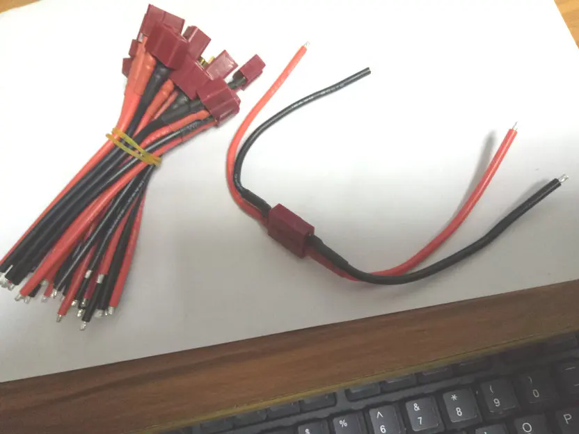 10 шт. Т образный разъем M & F с силиконовой проволокой см 16 AWG модель f/ RC|connector f|connector