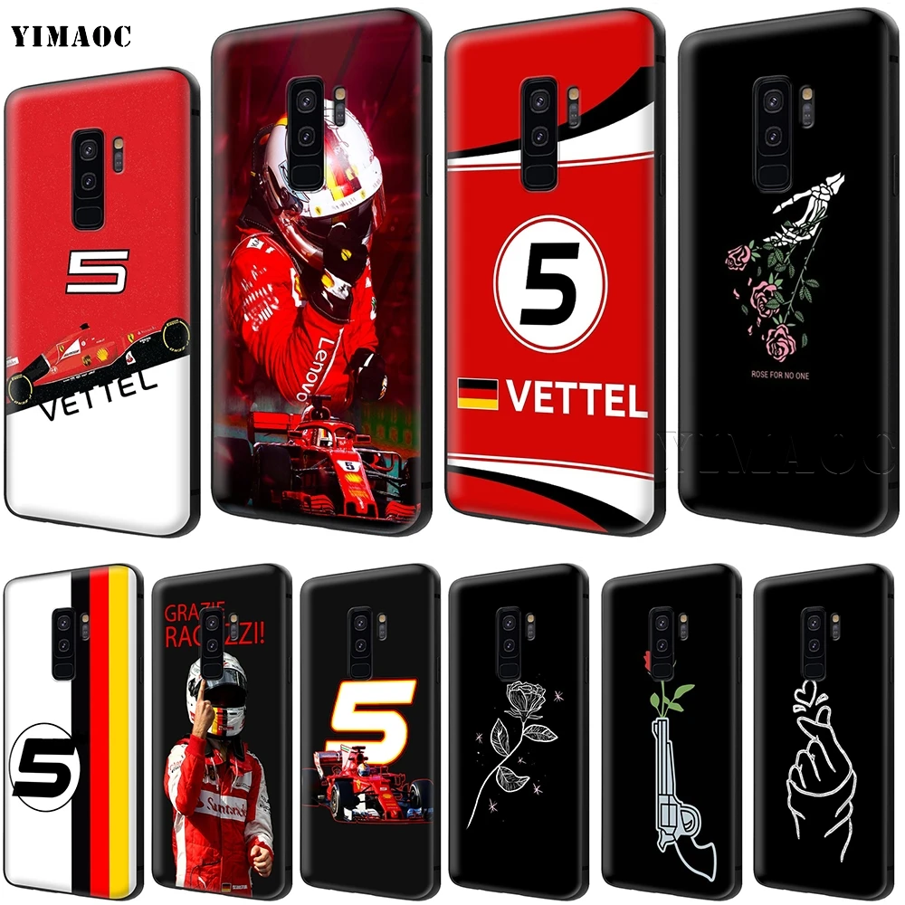 

YIMAOC Sebastian Vettel Case for Samsung Galaxy A7 A8 A9 A10 A30 A40 A50 A70 M10 M20 M30 S10 S10e J6 Plus