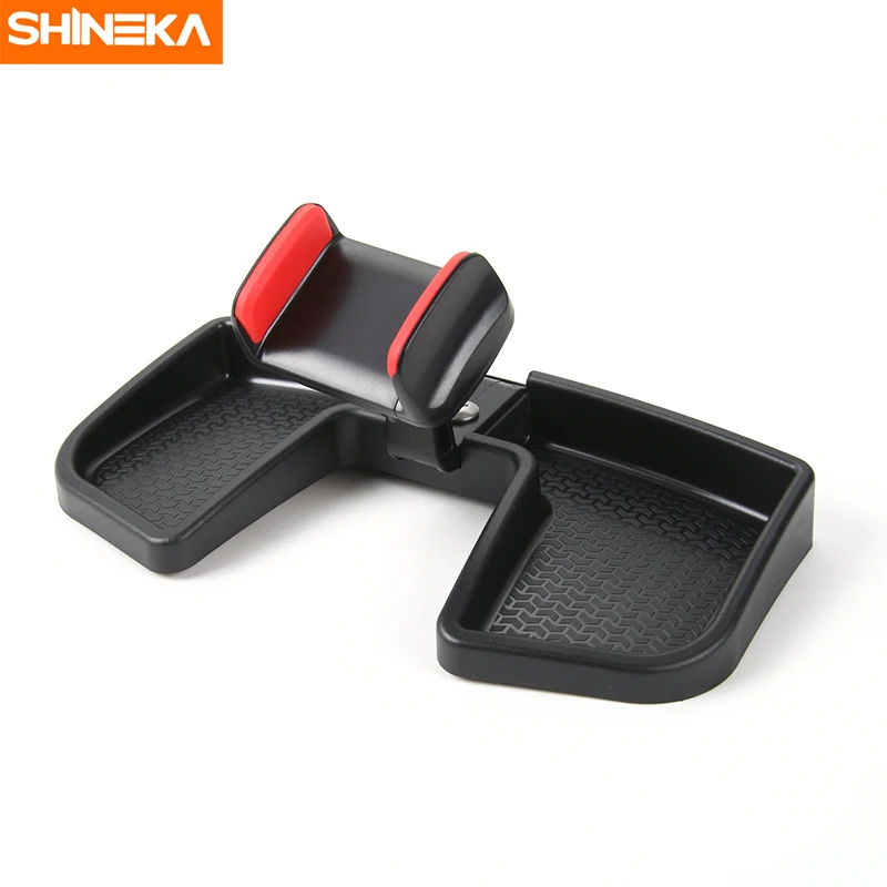 

SHINEKA Universal Auto Mobile Phone Stand Holder 360 Degree with ABS Storage Box GPS for Jeep Renegade 2015 2016