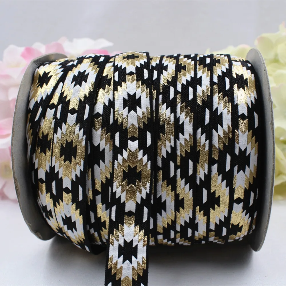 

16612-15,5 / 8''16MM thermal printing elastic band 5 yards DIY hair material, a variety of colors.