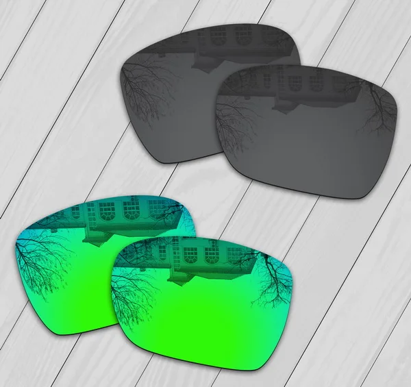 E.O.S поляризованные улучшенные Сменные линзы для солнцезащитных очков с отклонением от Окли-несколько вариантов - Цвет линз: Black-Green