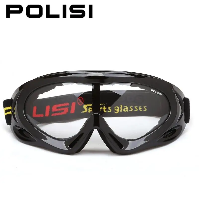 POLISI детские лыжные очки с защитой от ультрафиолета, противотуманные прозрачные линзы, очки для сноуборда, Детские Лыжные альпинистские очки Esqui