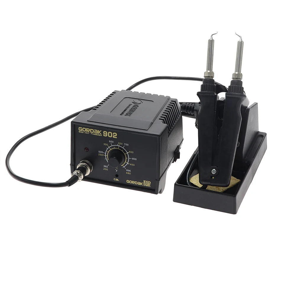 GORDAK 902 ESD SMD Welding Tweezers Repair Rework Station Electric Thermostat Constant Temperature Heating Tweezers VS YIHUA938D hot air station