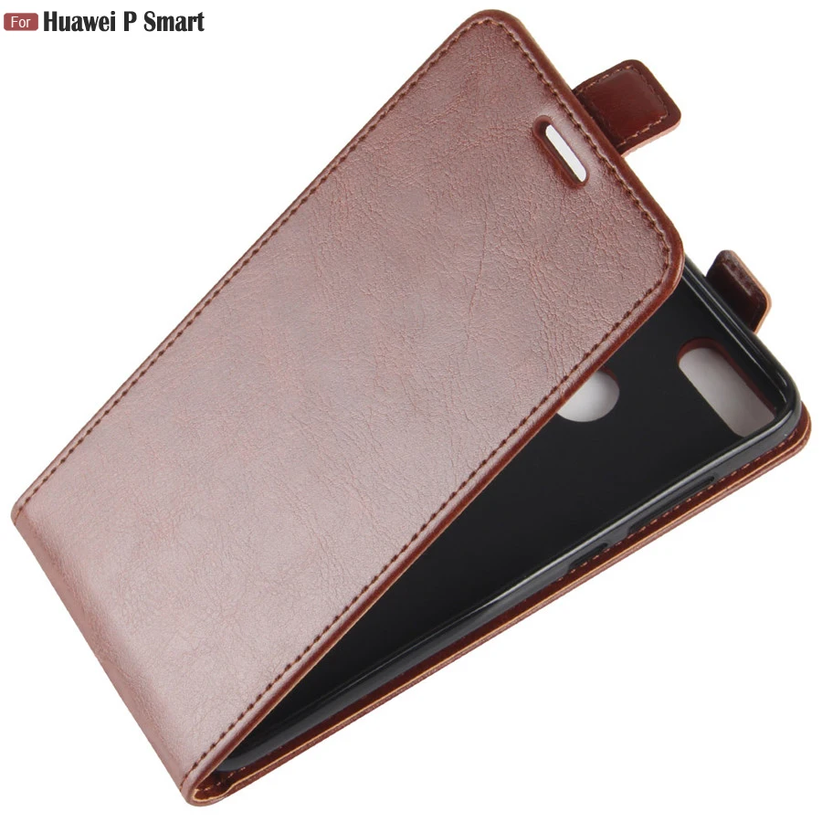 For Huawei P Smart Psmart Case 5.65 inch Retro Leather Vertical Book Cover Flip on for FIG-LX1 Cases | Мобильные телефоны и