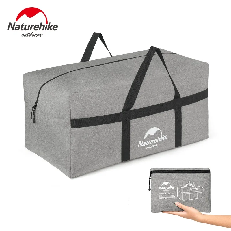 Nuevo  Naturehike-Bolso de viaje de nailon de gran capacidad para mujer, bolsa de viaje plegable, equipaje de mano, organizador de cubos, 100l m6weLNdE