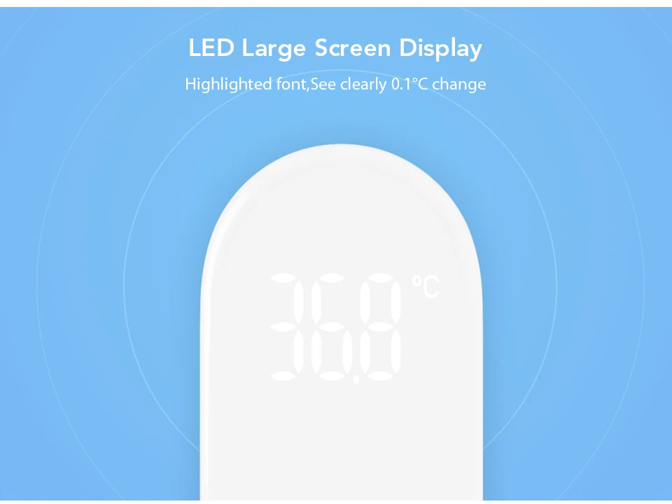 Xiaomi Mijia iHealth термометр светодиодный Бесконтактный цифровой инфракрасный Лоб термометр для тела для детей и взрослых