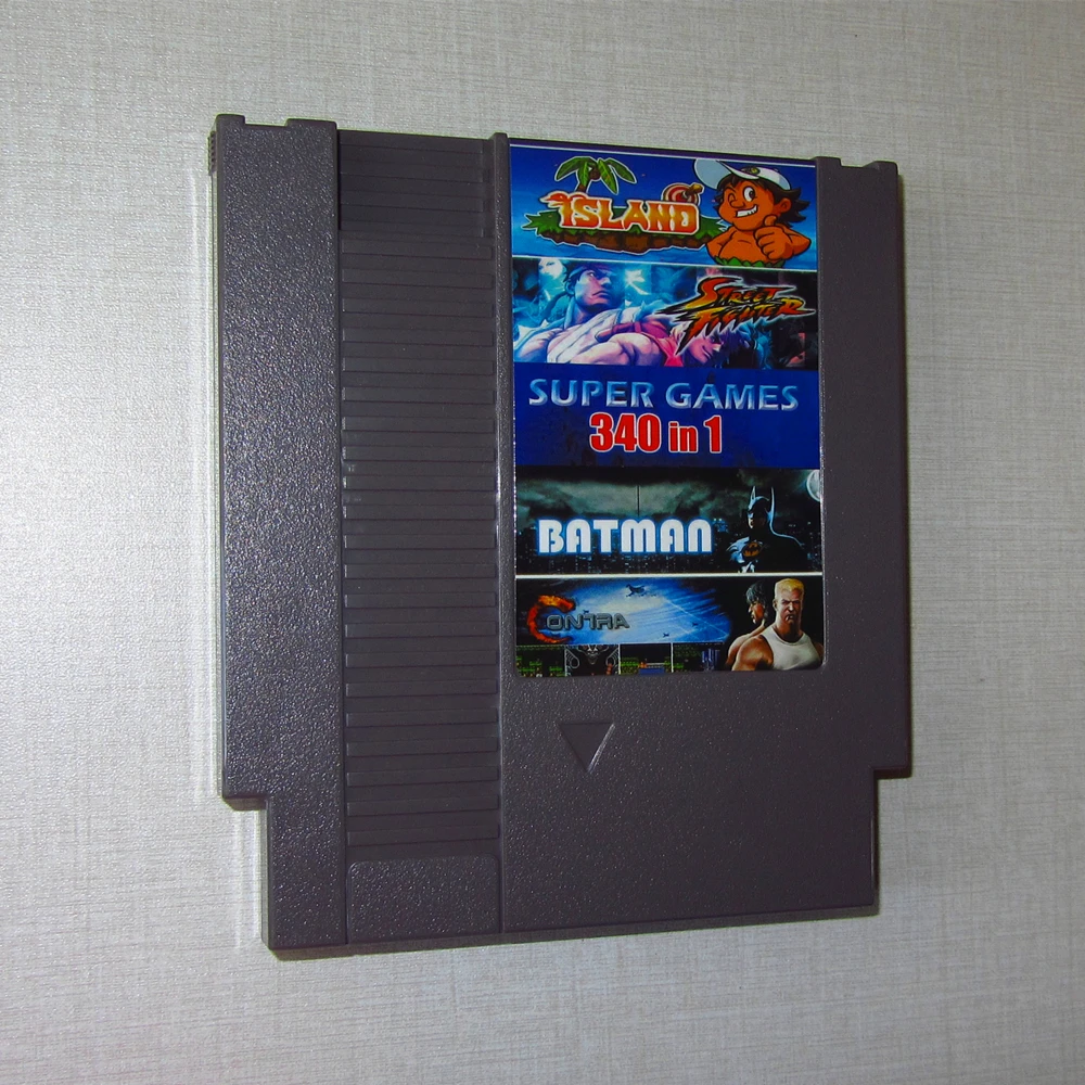 72P 8bit NES Game Cartridge SUPER GAMES 340in1 real no repeated games | Электроника