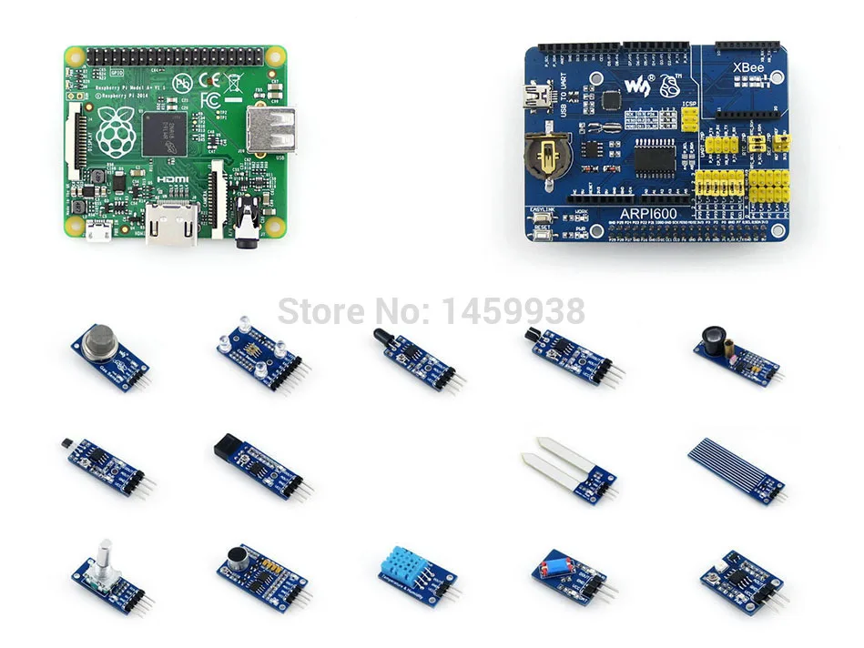 Raspberry Pi Model A+ Development Kit Plus 256MB ARM11 Linux System + ARPI600 Compatible with Arduino UNO &amp Various Sensors | Компьютеры