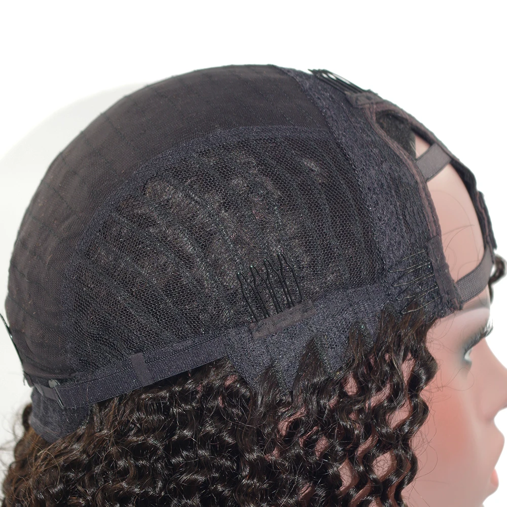 Eversilky Remy Hair Brazilian Wigs Short Bob Wig Straight U Part Wigs For Black Women 1x4 Right Part Opening Human Hair Wigs