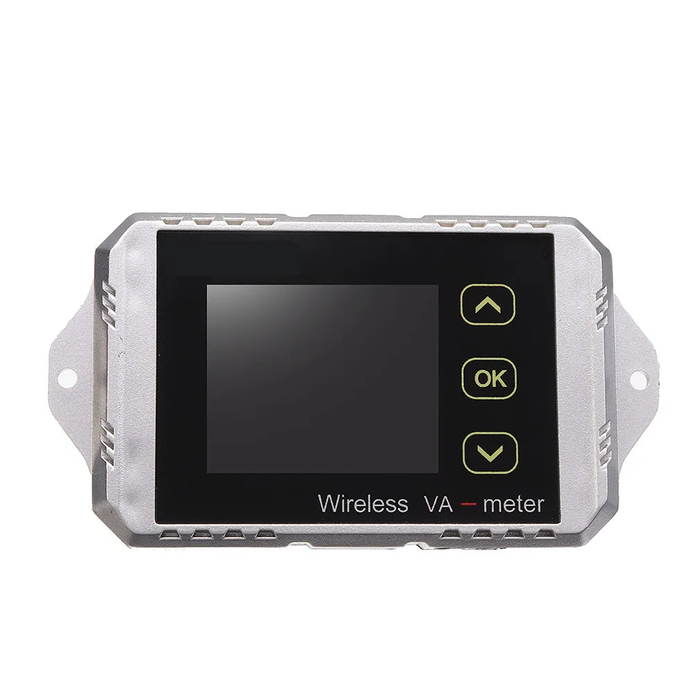 

Digital Display Electric Garage Meter Wireless DC Voltmeter Current Tester Watt Measurement With Temperature Sensor