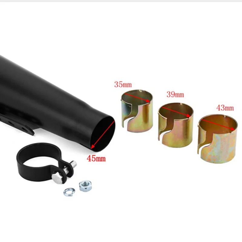 

Bracket Exhaust Pipe Motorcycle Replace Accessory Iron 44.5cm For Cafe Racer Metal High Quality Parts