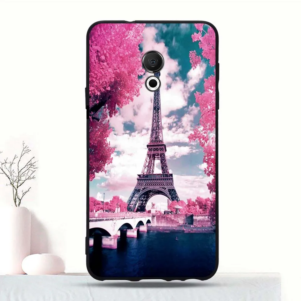 Case For Meizu 15 Lite Silicone Pattern Printed Case For Meizu M15 TPU Back Protective Cover For Meizu 15 Lite Case 5.46" Coque 