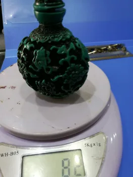 

China Turquoise carved dragon old Beijing snuff bottles
