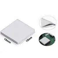 1000pcs 15X15x1mm White Silicone Conductive Thermal Paste Compounds For Xbox PS PC VGA GPU SMD DIP IC Chip Heatsink Pad