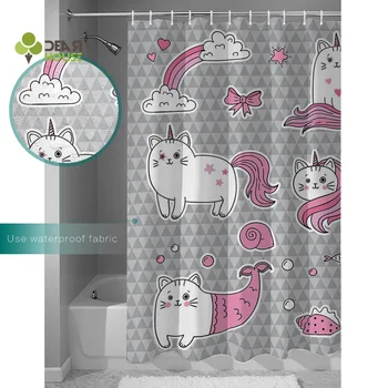 

Dear House Grey And Pink Cartoon Animals Bathroom Accessory Sets 2 Piece Bathroom Set Bathroom Decor Set Fabric Modern Toilet