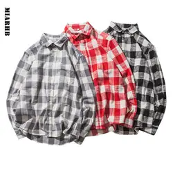 Sunfree личность Человек Рубашка в клетку 2019 новый хлопок camisa hombre повседневное Модная хлопковая блузка Лидер продаж блузка 3L30