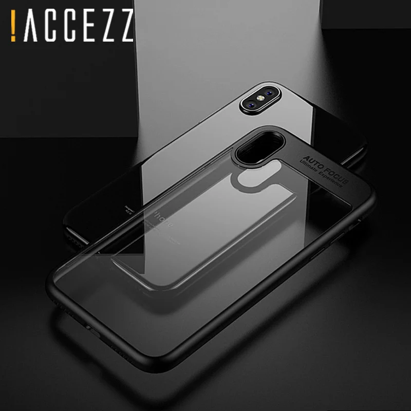 ! ACCEZZ Роскошный прозрачный силиконовый чехол для телефона iphone 6 S 7 8 Plus X 10 мягкий из