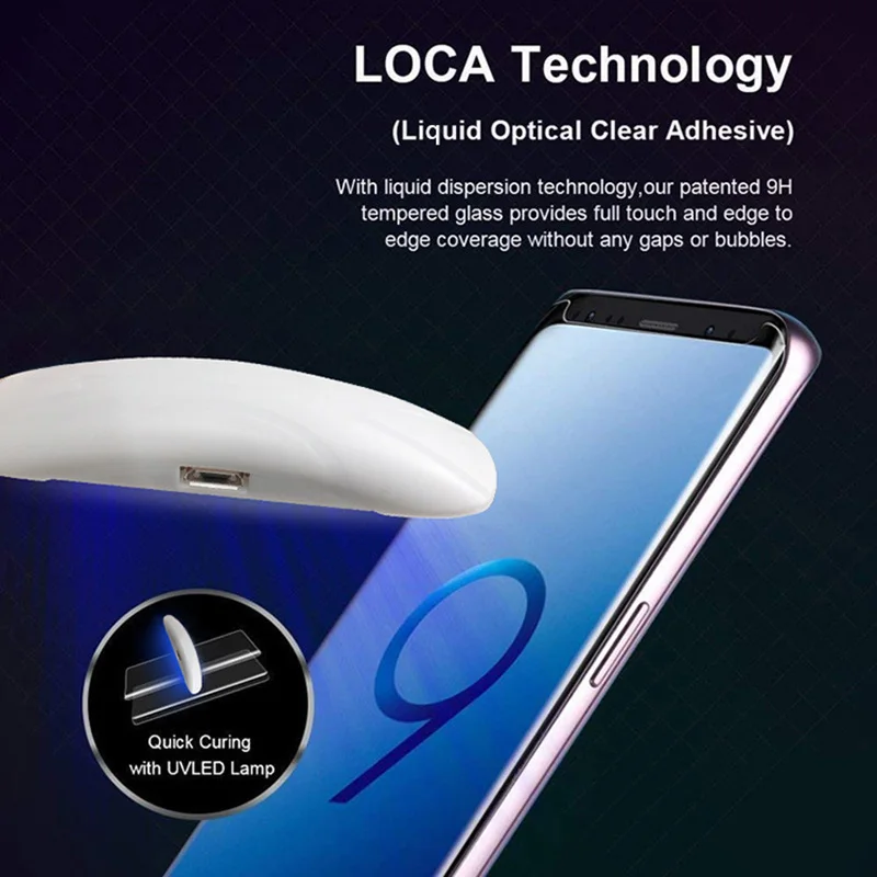 Nano Liquid UV Light Full Glue Tempered Glass Screen Protector For Samsung Galaxy S9 S8 Plus Note 8 9 S7 edge (25)