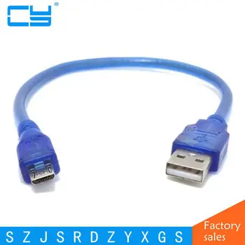 

Micro USB 2.0 Data Cable USB Type A to Mirco USB 2.0 Male Dual Shielding(Foil+Braided inside) Transparent Blue