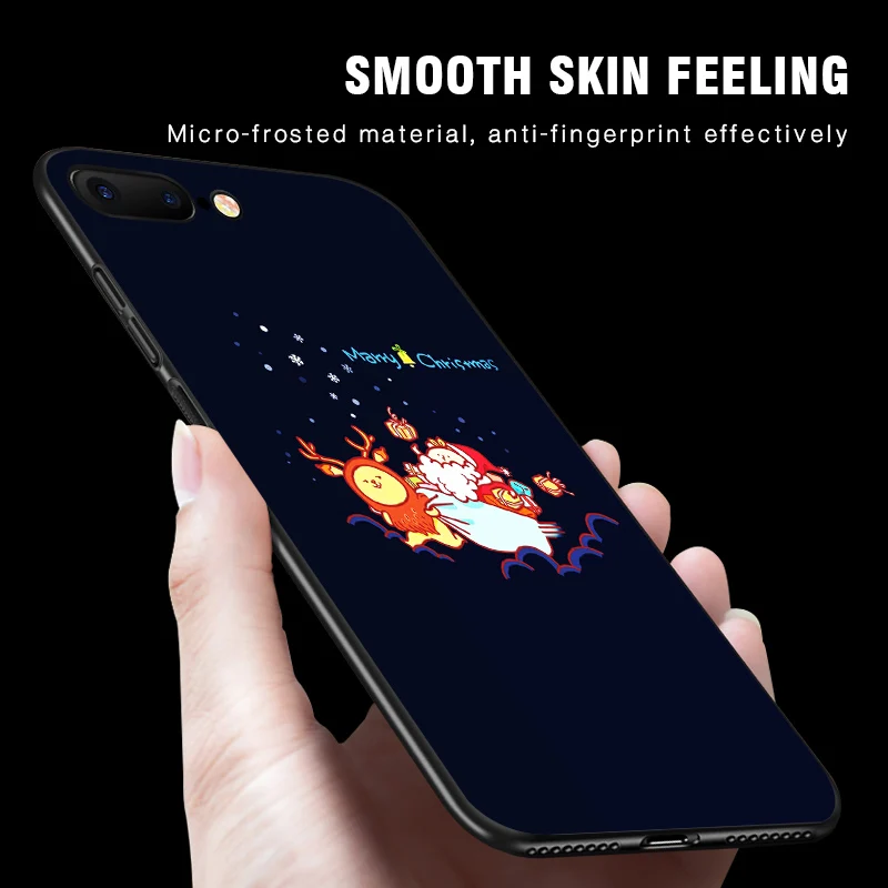Рождественский чехол IIOZO для телефона iPhone 7 8 Plus 6 6S X XS XR Max новогодний мультяшный