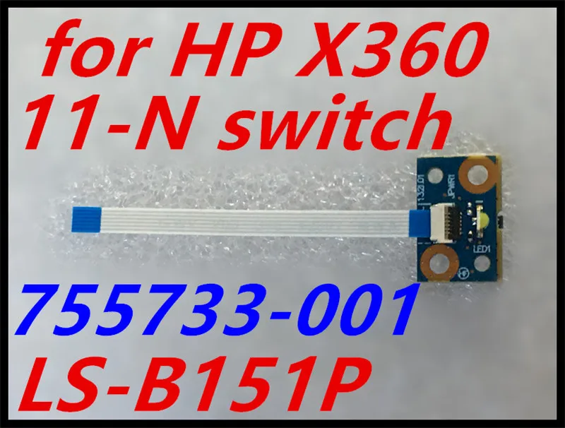 755733-001 для hp 11-N серии X360 Кнопка питания доска с кабелем LS-B151P TESED OK