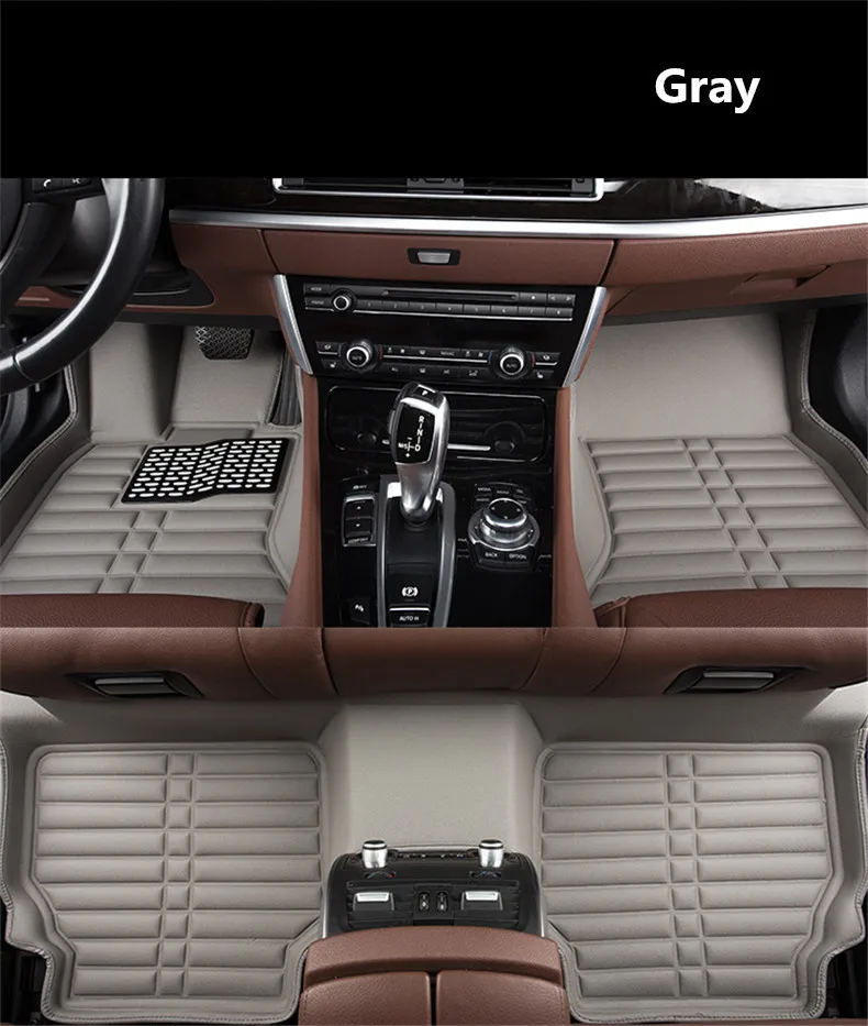 

For Hyundai Elantra 2008-2016 Floor Mats Auto Foot Carpets Step Mat High Quality Water Proof Clean Solid Color