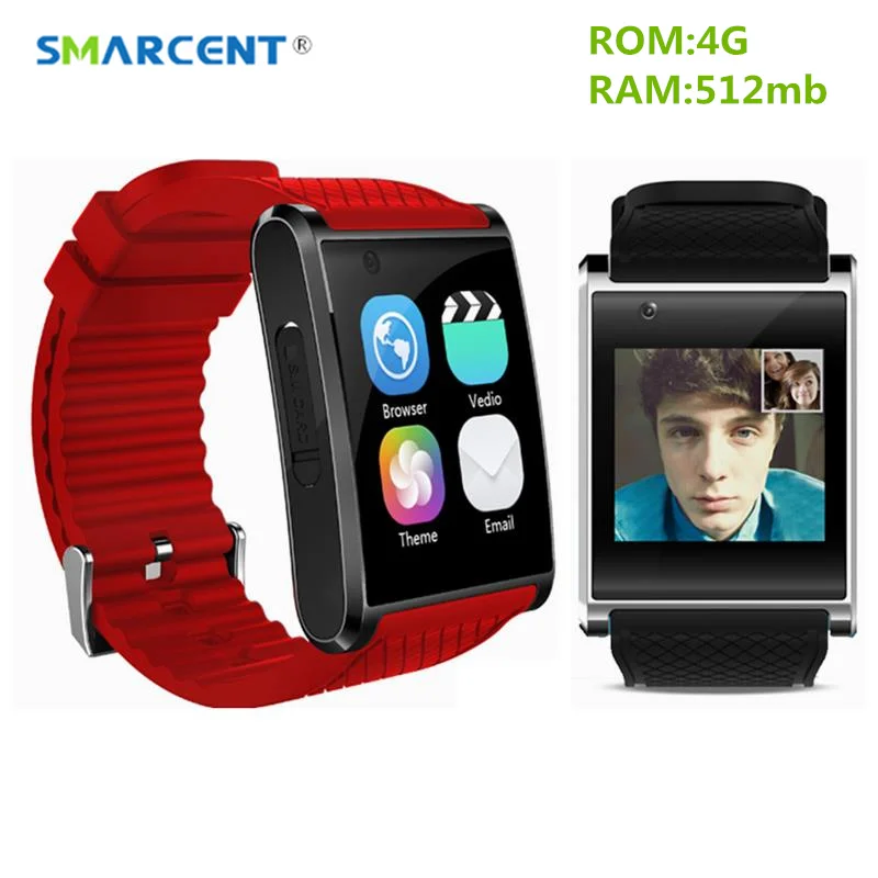  SMARCENT X11 Smartwatch 4GB ROM with 2.0M Camera Smart Watch Support 3G WIFI GPS MTK6580 Smart Band