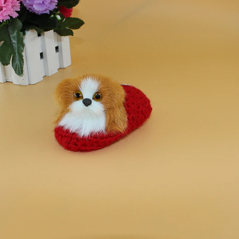 Baby Kids Simulation Press Sounding Shoes Puppy Dogs Stuffed Plush Doll