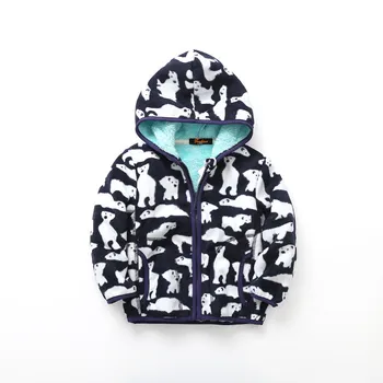 

Spring Autumn Children Printed Hoodies Jackets Kids Polar Fleece Outerwear Coat For Boys Girl 3-7 Years Sweatshirts Clj405