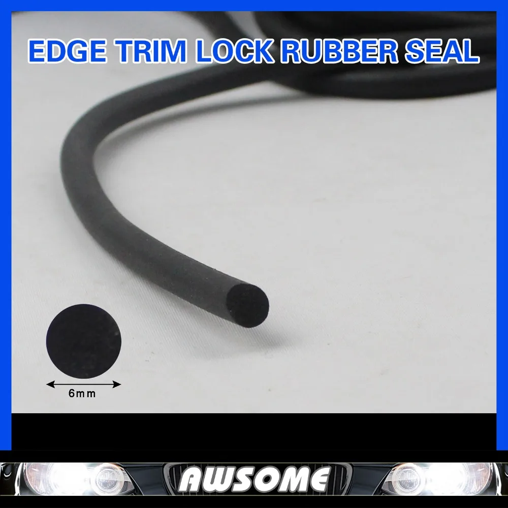 

118" 300cm O Strip Car ubber Silencer Edge Seal Strip EDPM Tape Profile panels noise-reducing Edging Trim Silencer Foam
