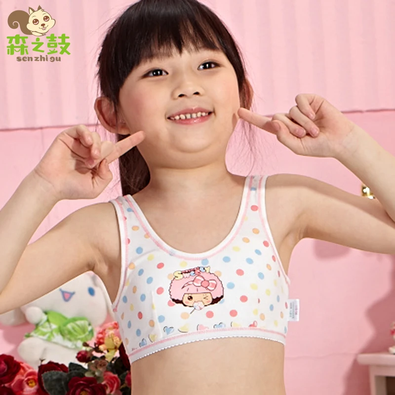 Brand Cotton Training Bras for young kid girls 8-16 years children bra  child bra with removable thin pad Shipping Free - AliExpress