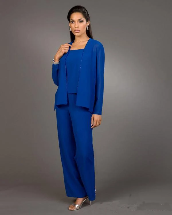 2016 Modest Royal Blue Mother Pants Suits Bride y Square Neck Long 2016-modest-royal-blue-mother-pants-suits-bride-y-square-neck-long