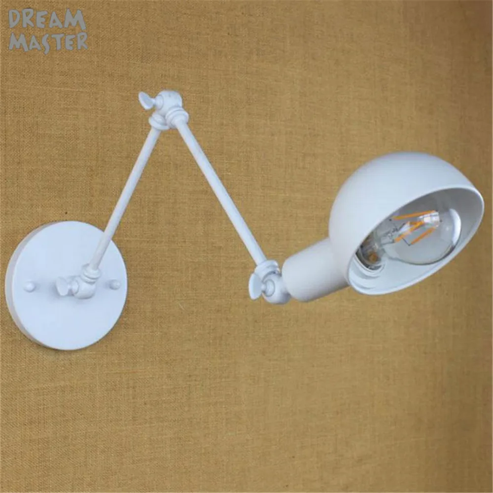  modern wall lamps white lighting Adjustable Work Lamp swing arm sconce Bedside Wall Lighting sconce - 32557313447
