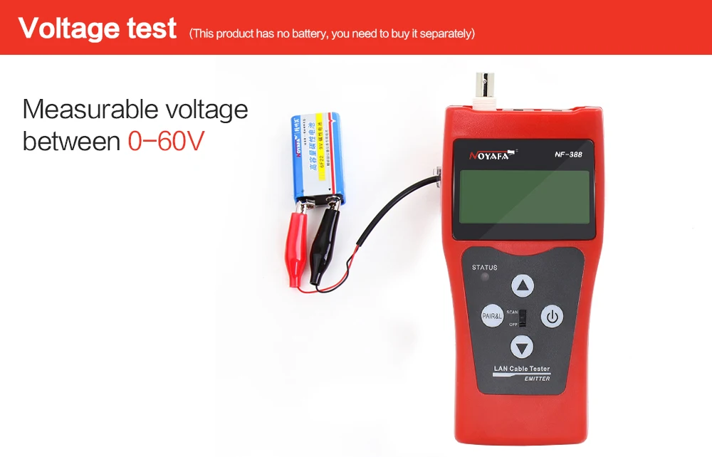 Noyafa NF-388 Cat5 Cat6 RJ45 UTP STP линия Finder телефонный провод трекер диагностический тон набор инструментов LAN Сетевой кабель тестер