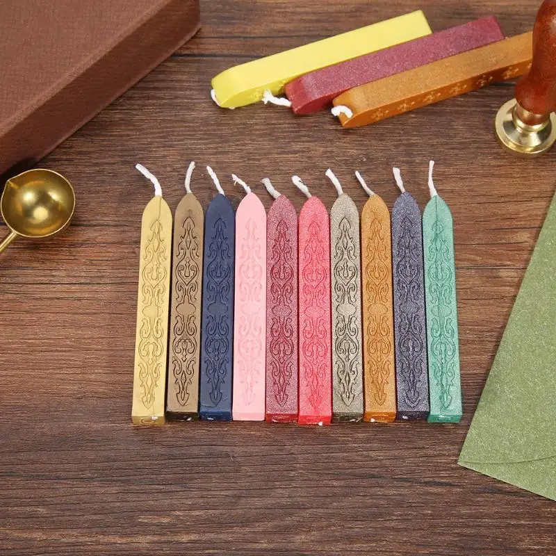 

Retro DIY Sealing Strips Seal Wax Stick Paint Stamps for Letter Wedding Invitations Decorative Sealing Wax Stamp