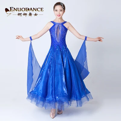 7 видов цветов платье для бальных танцев на заказ|ballroom dance competition dresses|standard ballroom