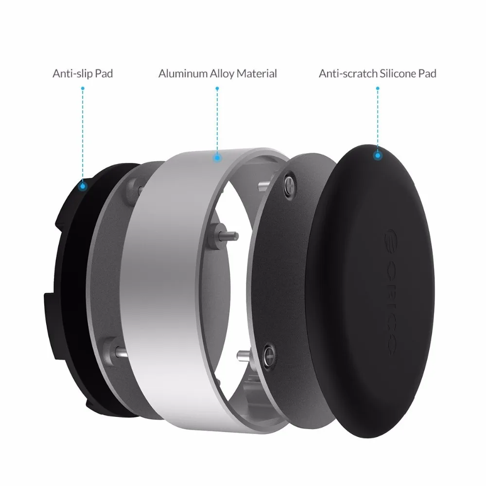 Портативная Алюминиевая Подставка для ноутбука ORICO теплоотводящая подставка